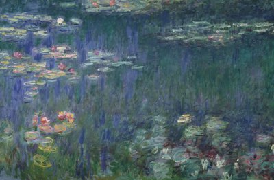 Waterlilies: Green Reflections, 1914-18 (left section) by Claude Monet